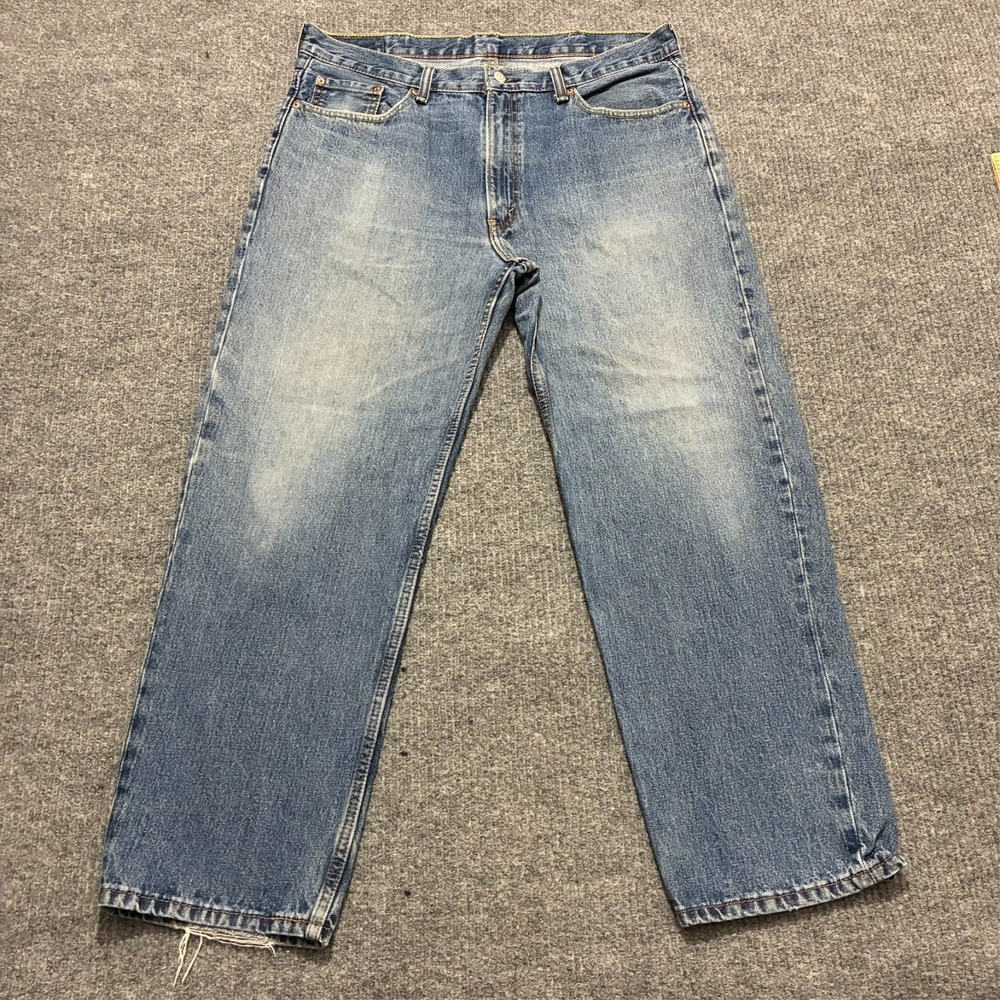 Levi's 550 Mens Jeans Size 38x30 Blue Denim Straight Leg Cotton High Rise
